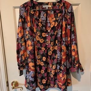Figueroa & Flower Floral blouse plus size NWT